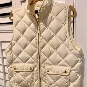 Ladies J. Crew quilted vest - XL